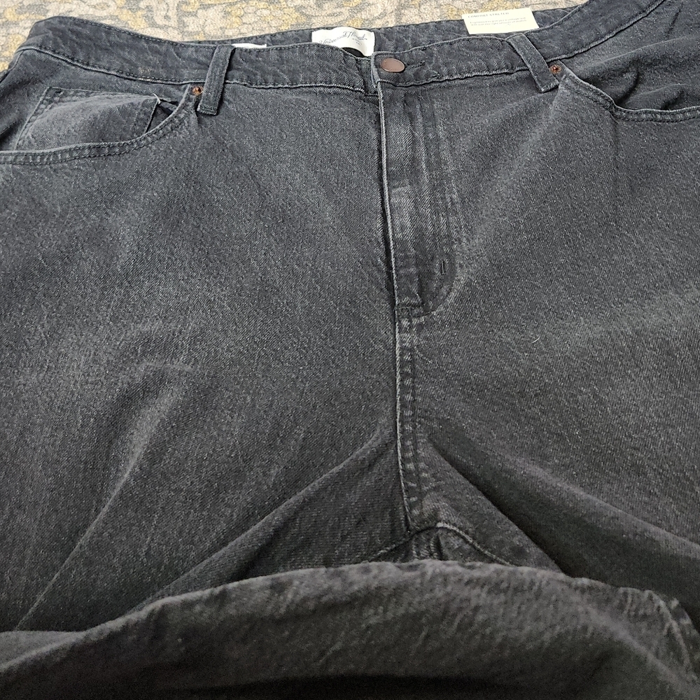 Women's High-Rise 90's Straight Jeans - Universal Thread Black Wash 20 - Picture 16 of 16